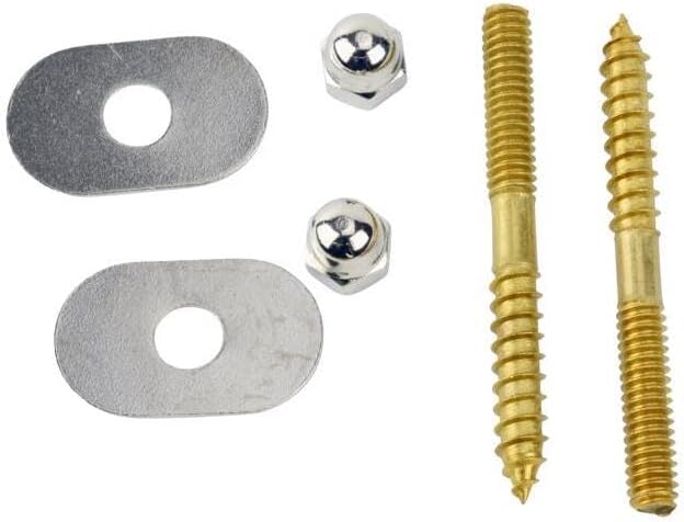 Keeney PP835-151 1/4-20" x 2 1/2" Solid Plumb Pak Toilet Screws, 1/4-20" x 2-1/2", Brass