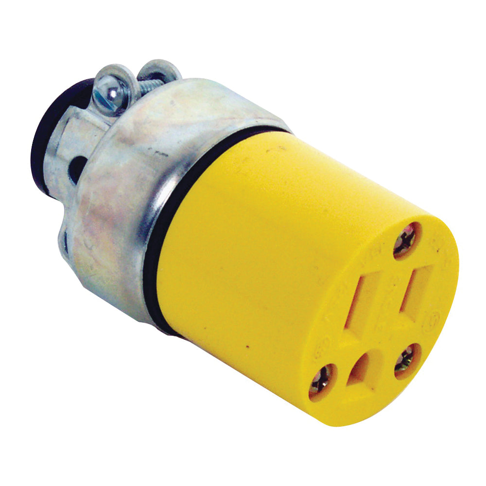 Eaton Wiring Devices 2887-BOX Electrical Connector, 2 -Pole, 15 A, 125 V, NEMA: NEMA 5-15, Yellow