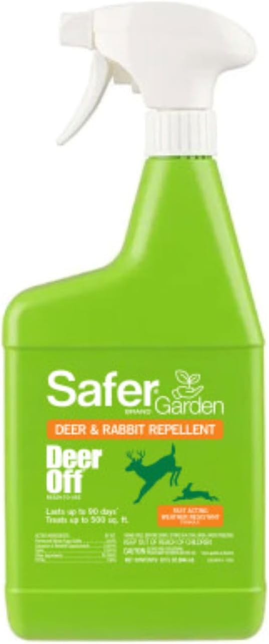 Safer Garden Deer Off - Deer & Rabbit Rep. Spray -32fl oz -- 5981