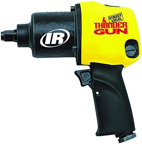 Ingersoll Rand 232TGSL 1/2" Thunder Gun, Fastest Air Impact Wrench, 625 ft lbs Max Reverse Torque, 550 ft lbs Forward Torque, 10,000 RPM, Adjustable Power Regulator