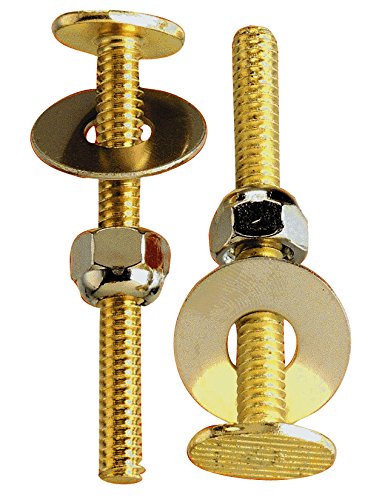 Plumb Pak PP835-16 Plumb Pak Toilet Bolt Set, 1/4-20"/2-1/4", Brass