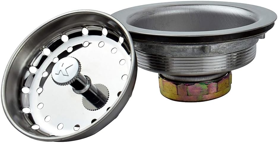 Plumb Pak PP8PC Strainer Stainless Steel with Fixed Post Basket