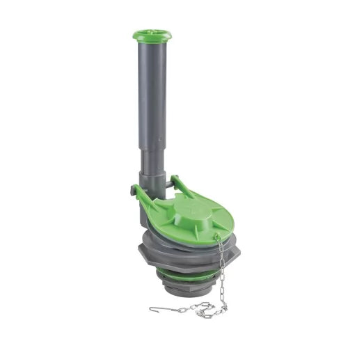 Plumb Pak K835-9 Adjustable High Performance Toilet Flush Valve With 3 in Flapper, 2 in Inlet, Plastic, Gray