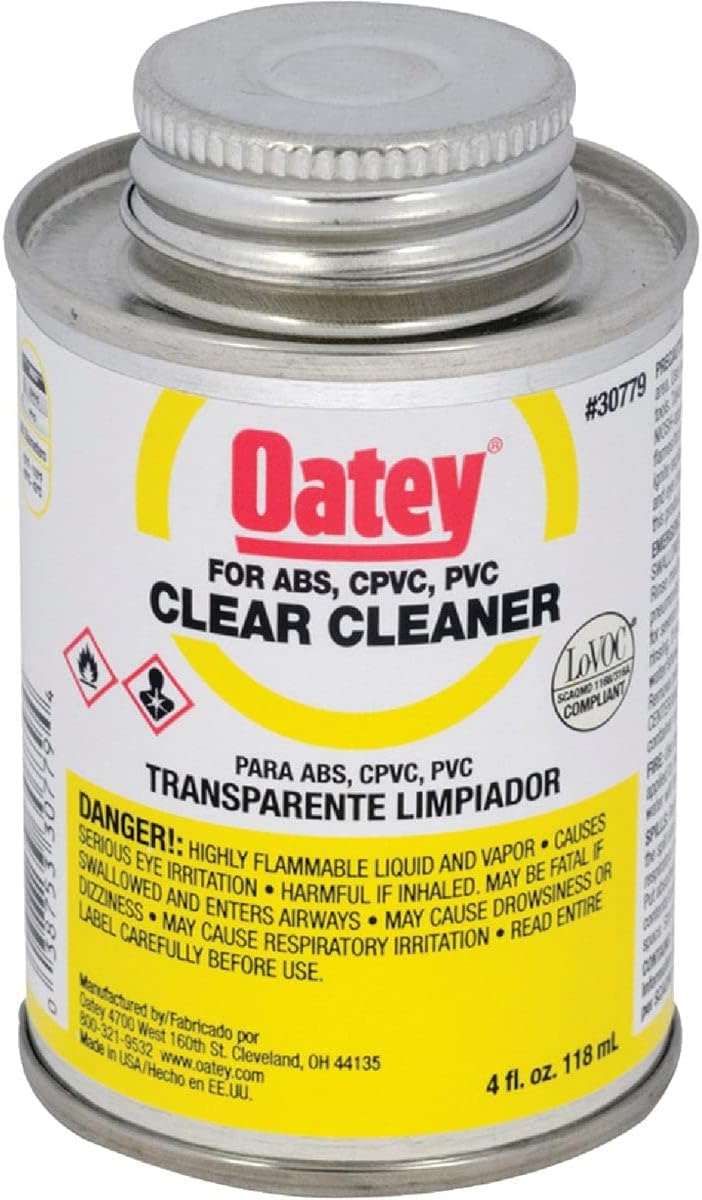 Oatey 4 Oz. 30779 All-Purpose Clear PVC Cleaner