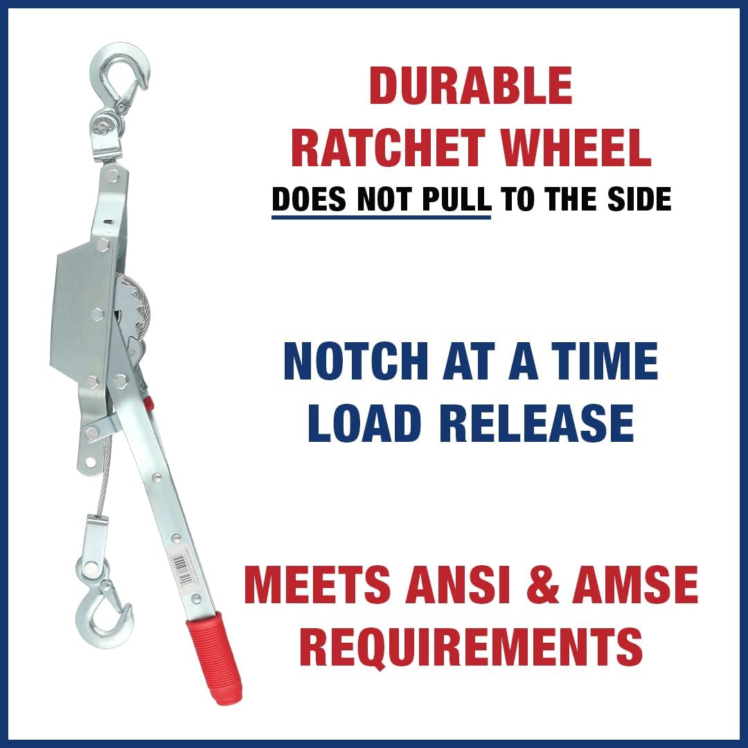 AMERICAN POWER PULL CORP 18500 Cable Puller, 1-Ton -- 18500