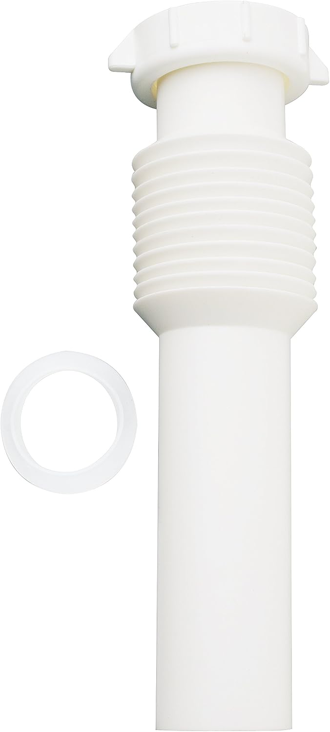 Plumb Pak PP812-1 Flex 'N Fix Flanged Sink Tailpiece, 1-1/2" inlet