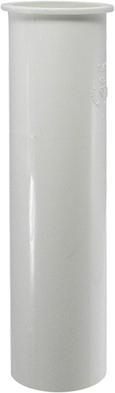Plumb Pak PP905W Sink Tailpiece, 1-1/2 in, 6 in L, Slip-Joint, PVC, White