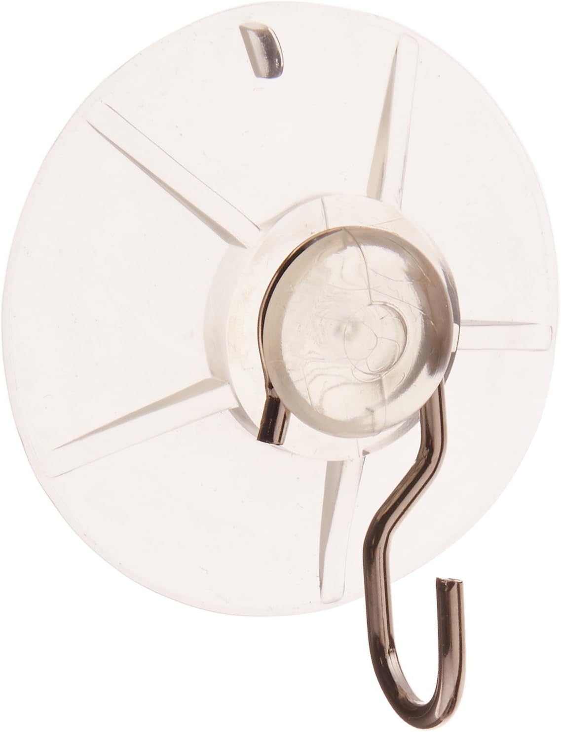 OOK Plastic Suction-Cup Hooks, 5-Pound, Clear