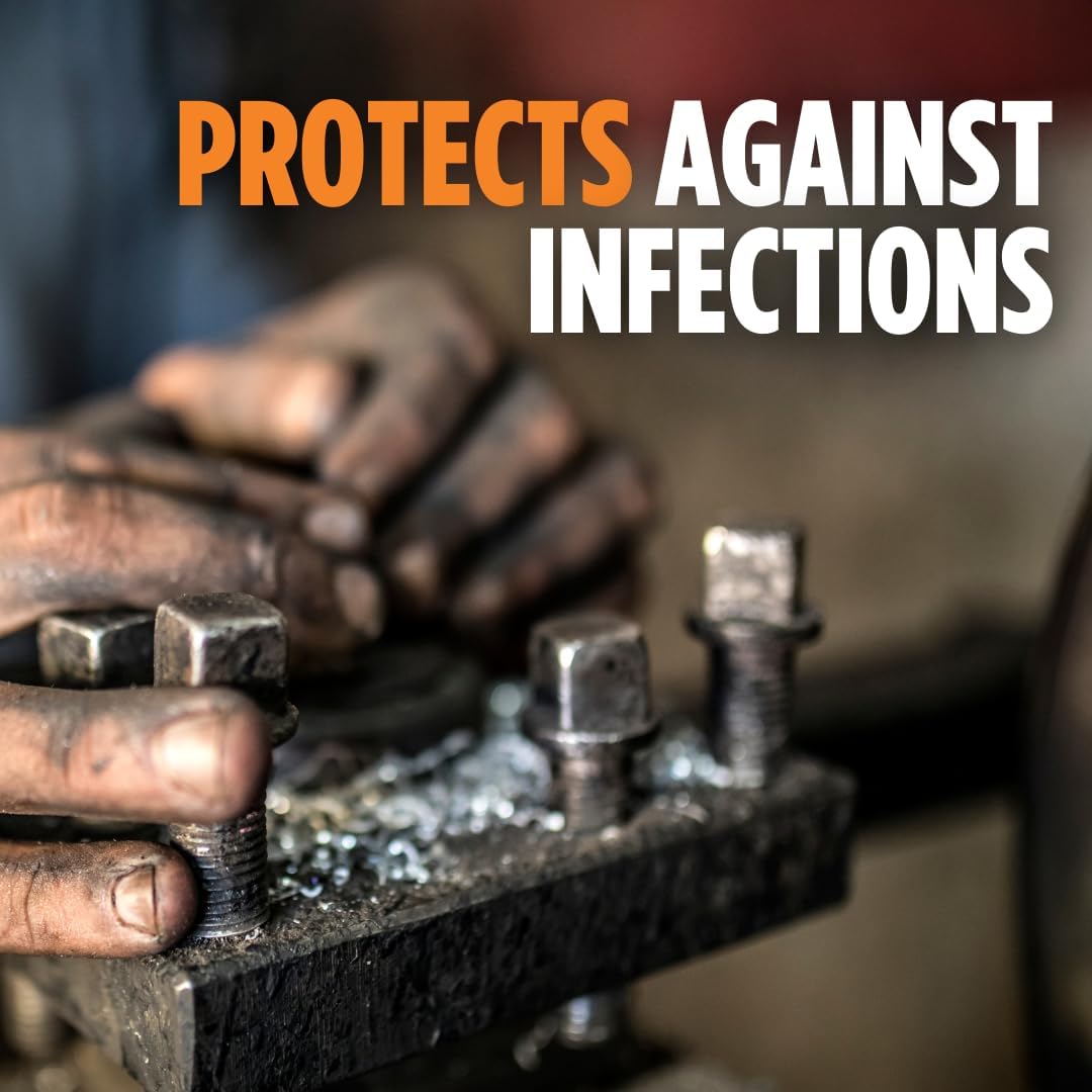 Fast Orange Permatex 25722 Antibacterial Pumice Hand Cleaner Fortified with Aloe, Kills 99% Germs on Hands, Waterless Cleaner for Oil Grease Mechanics, 15 Fl. Oz