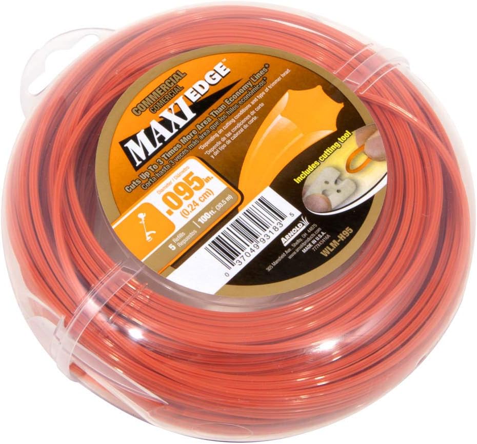 Arnold Maxi Edge .095-Inch x 100-Foot Commercial Trimmer Line