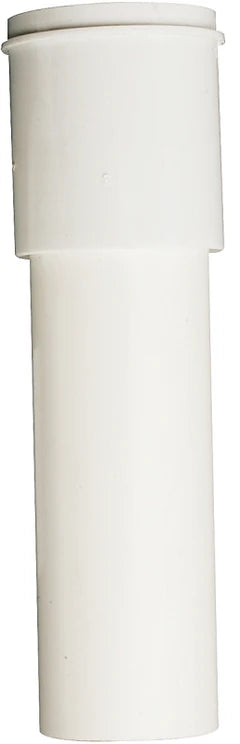 Plumb Pak PP911W Pipe Extension Tube, 1-1/2 in, 12 in L, Slip-Joint, Plastic, White