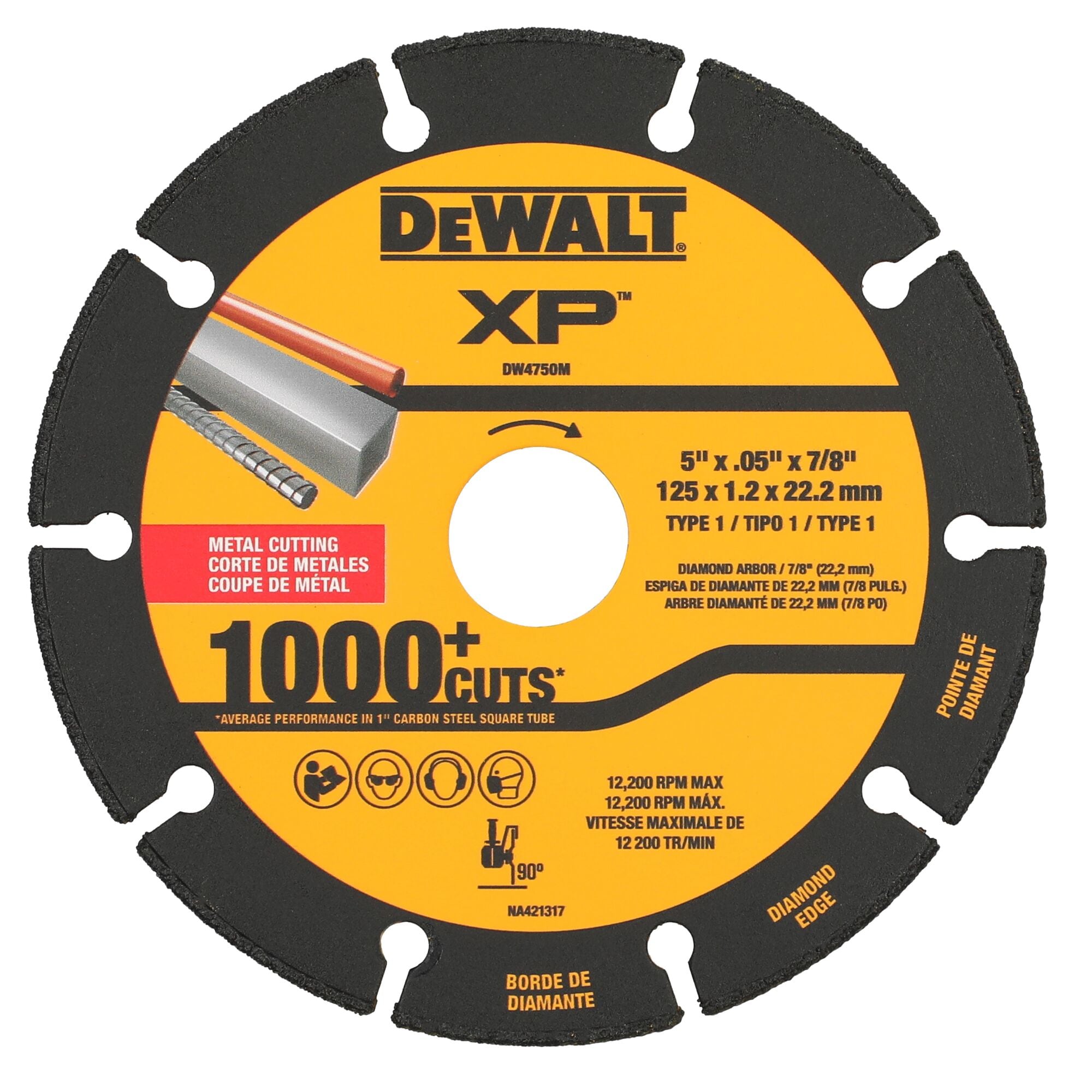 DEWALT XP 4-1/2-in Dry Segmented Rim Diamond Saw Blade