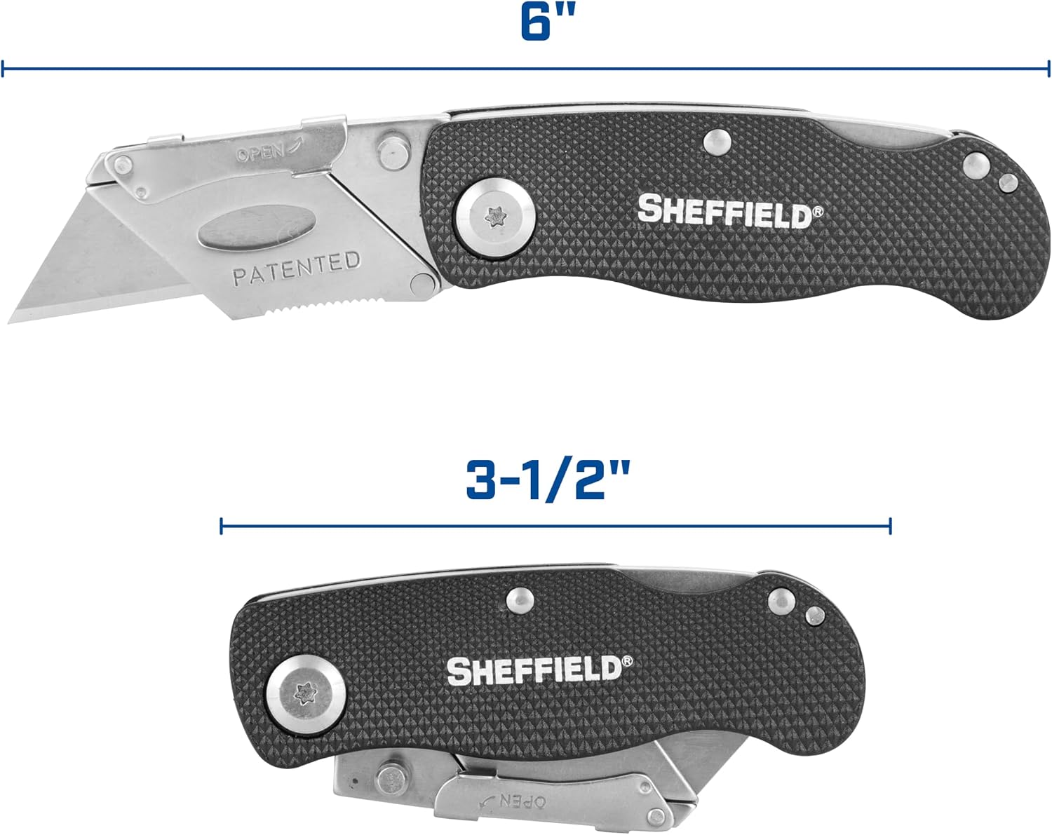Sheffield Knife Lockback Utility Knife - BLACK