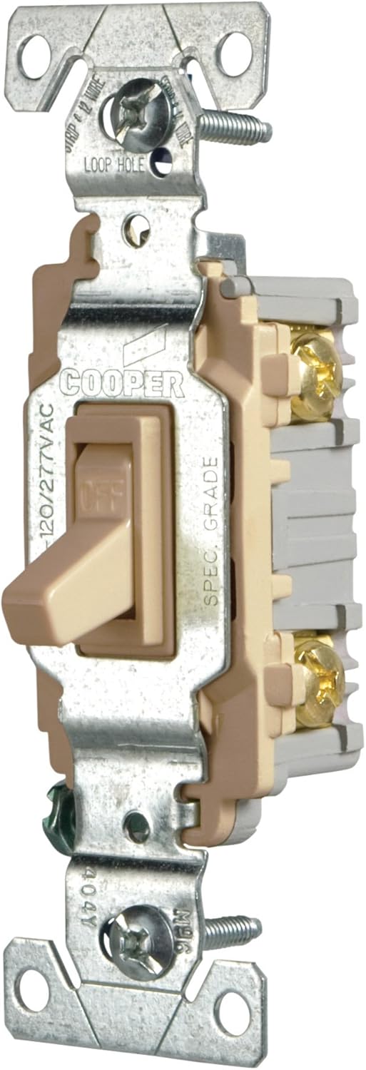 Eaton Ground Toggle Switch -- Ivory - CSB115STV-SP