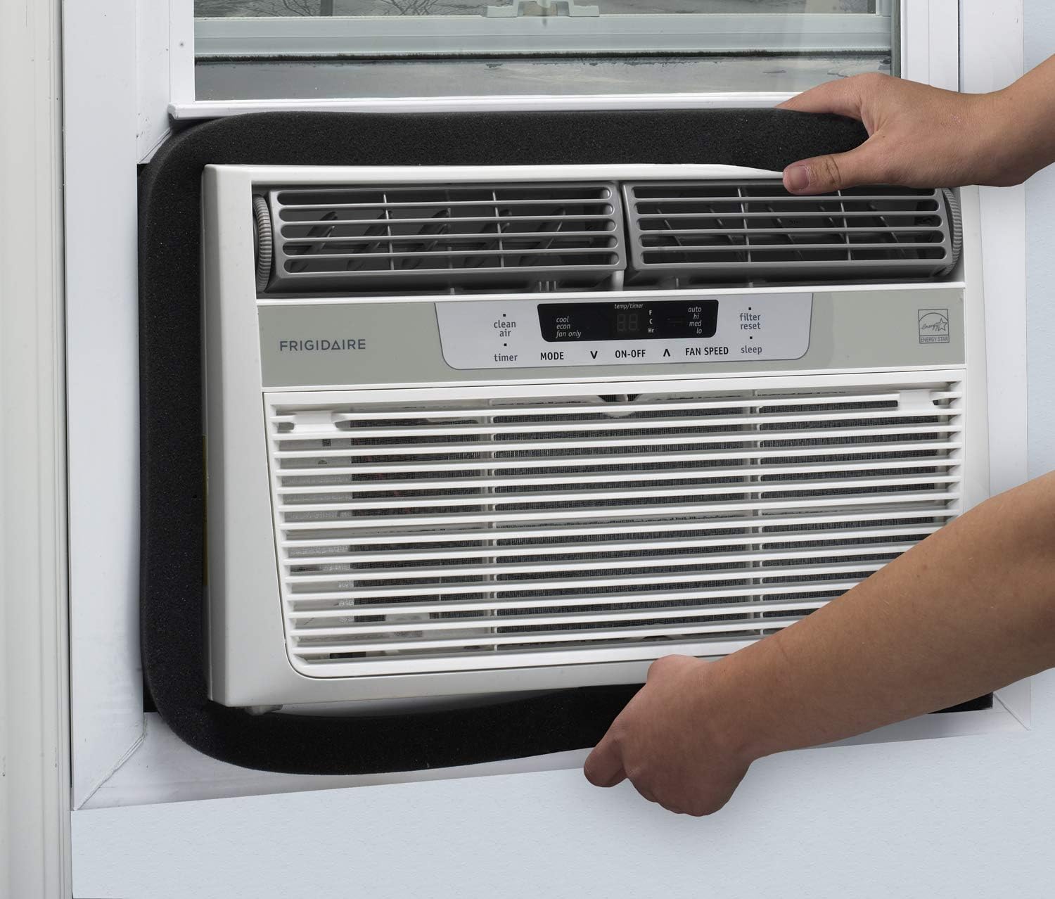 Frost King AC42H Air Conditioner Weatherseal Tape, 1-1/4 by 1-1/4 by 42-Inch,Black