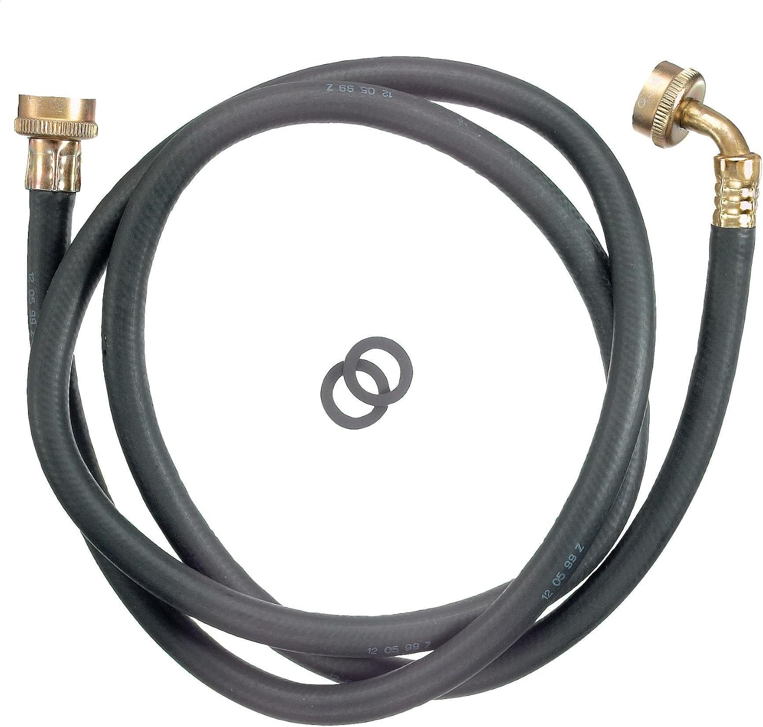 Keeney PP850-2 Washing Machine Hose 3/4" Fem, 6', Black