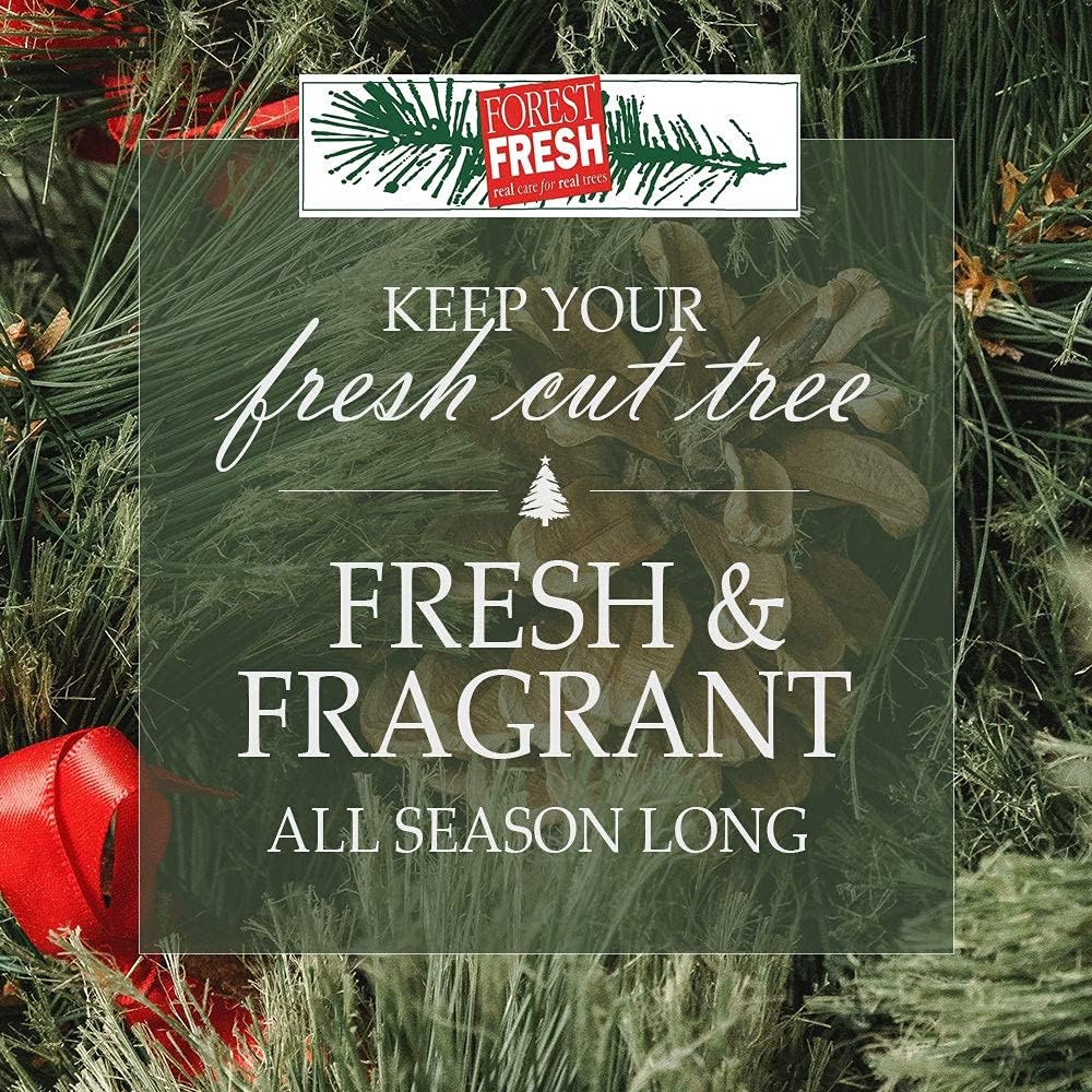 Forest Fresh Christmas Tree Preservative Tablets – Tree Water Additive for Live Fresh-Cut Trees – Keeps Trees Hydrated and Reduces Needle Drop – Non-Toxic, Made in USA – 1 Packet (8 Tablets) -- PRFF