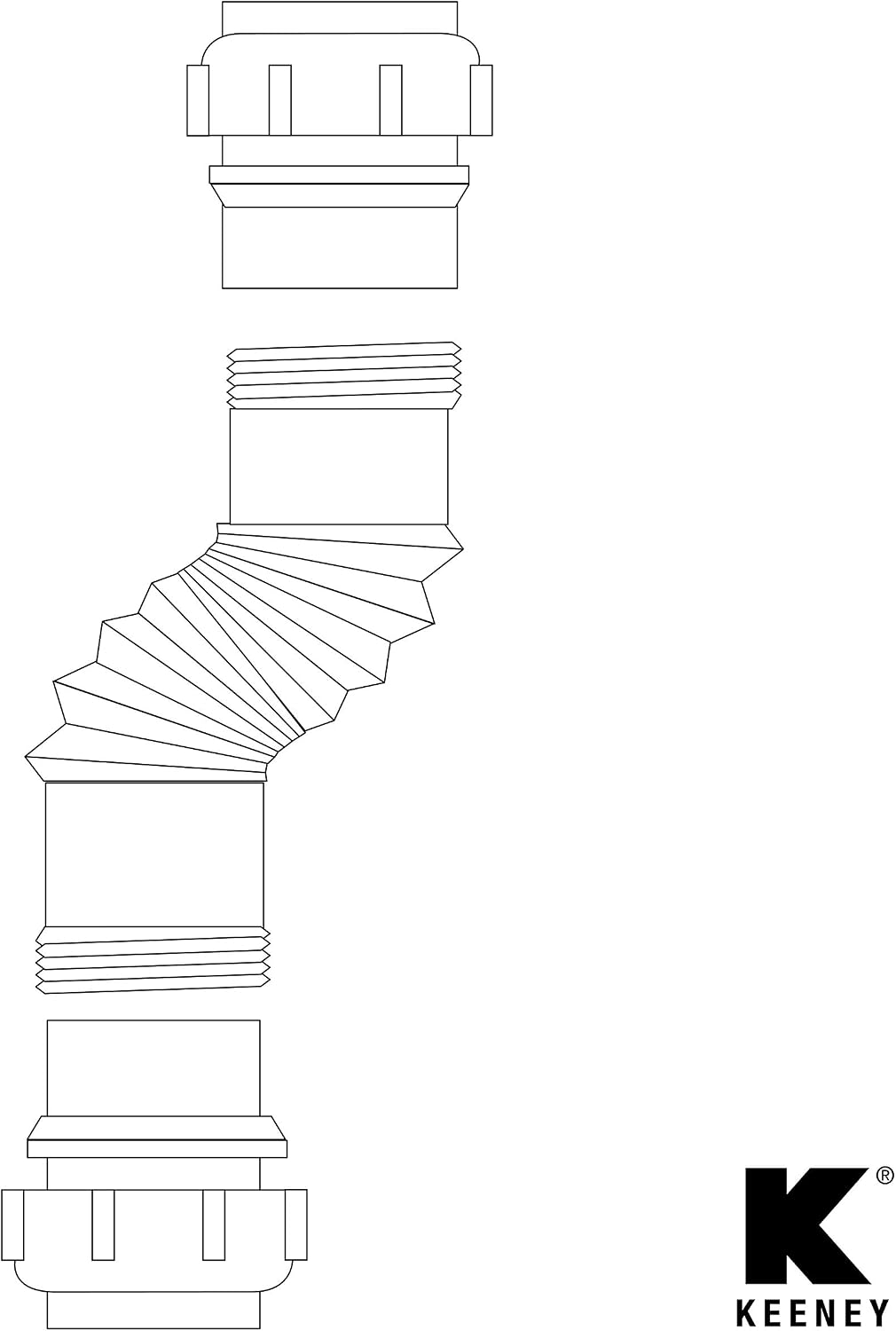 Plumb Pak PP812-15 Extension Coupling, 1.5 Inch, White