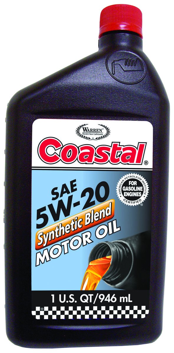 Coastal 01601 Motor Oil Synethic Blend - 5w-20