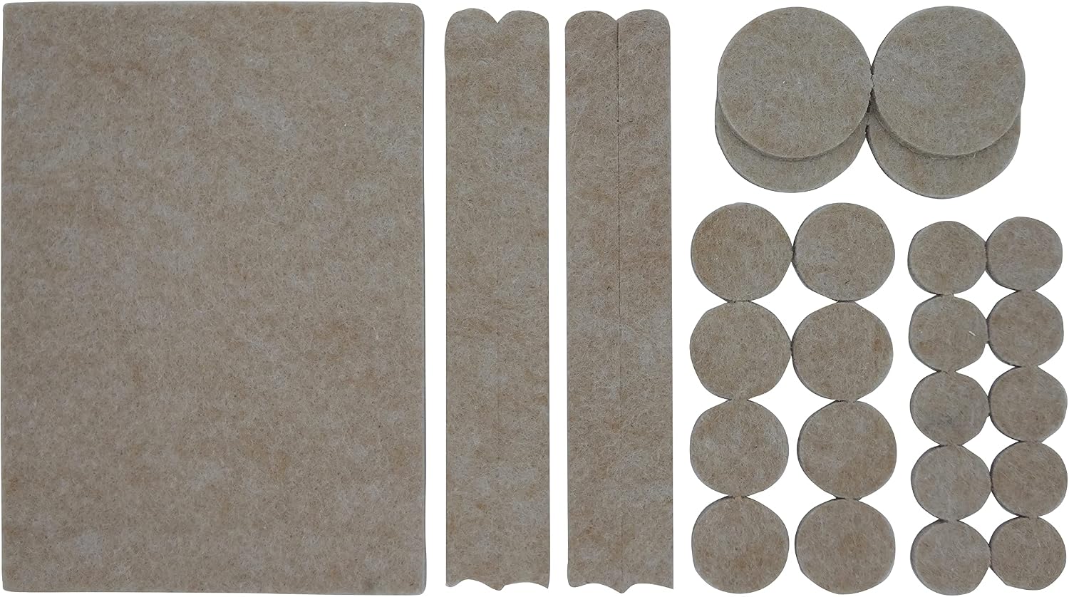 Shepherd Hardware Heavy Duty Self-Adhesive Felt Furn. Pads, Assort., 27ct