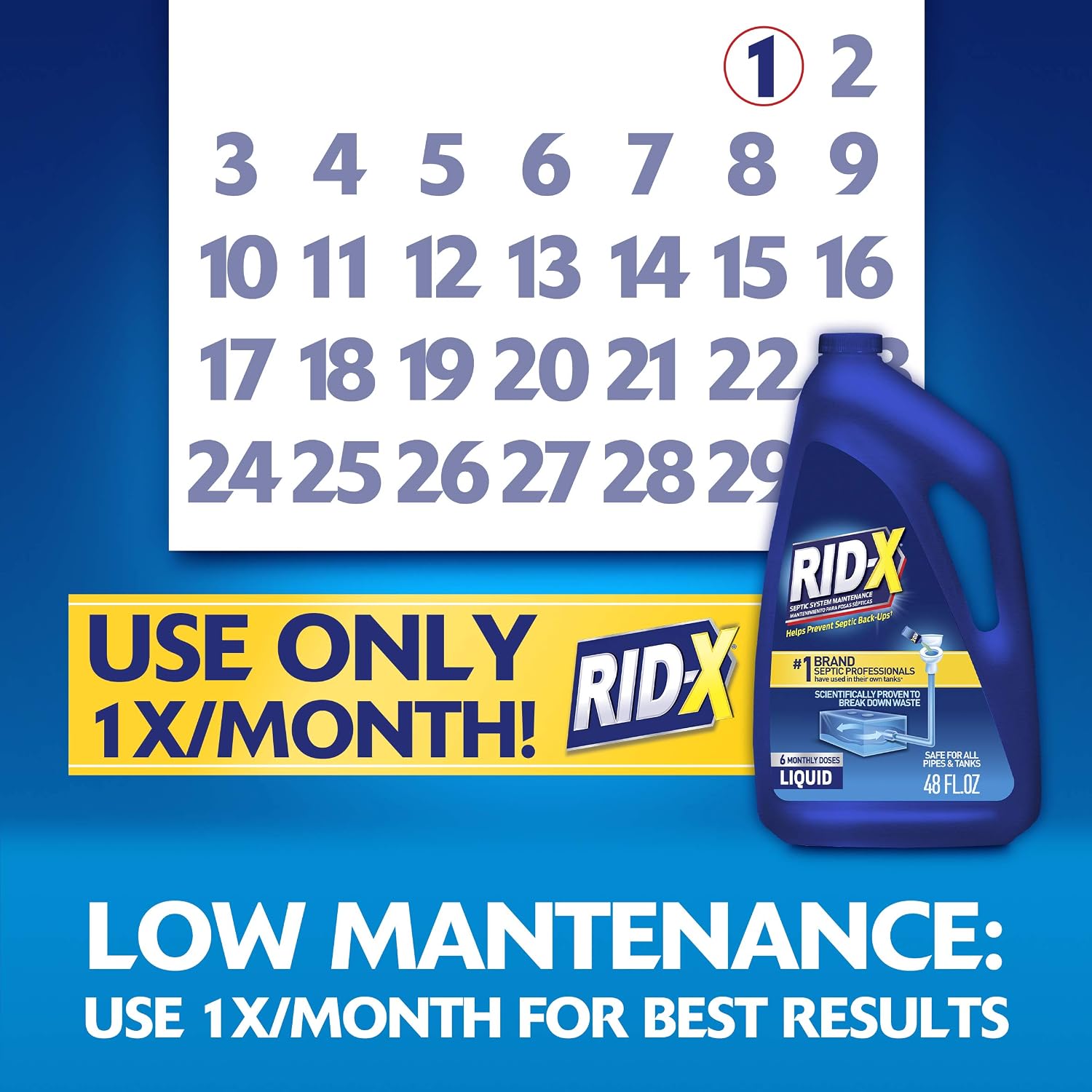 RID-X Professional Septic Treatment, 24 fl oz