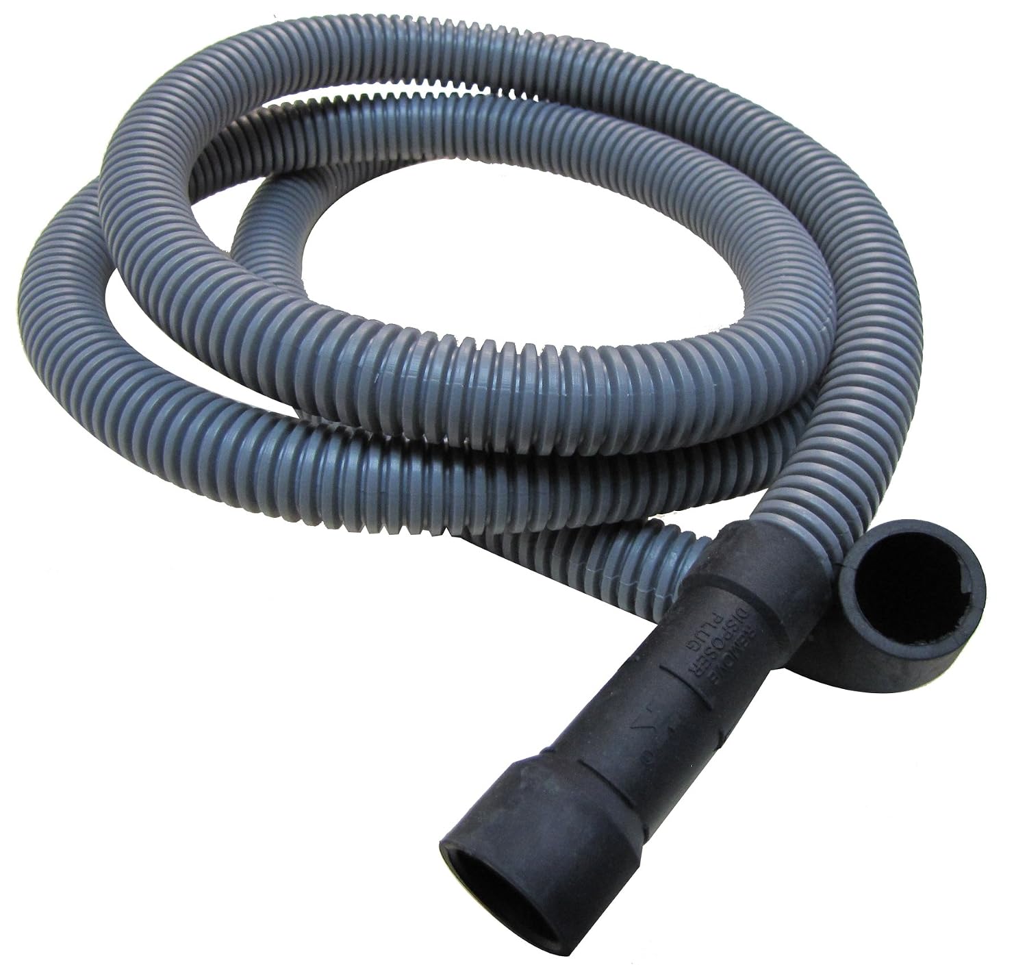 Plumb Pak PP850-12 Corrugated Dishwasher Discharge Hose with (2) Clamps, 6 Ft, 5/8" x 6', Gray
