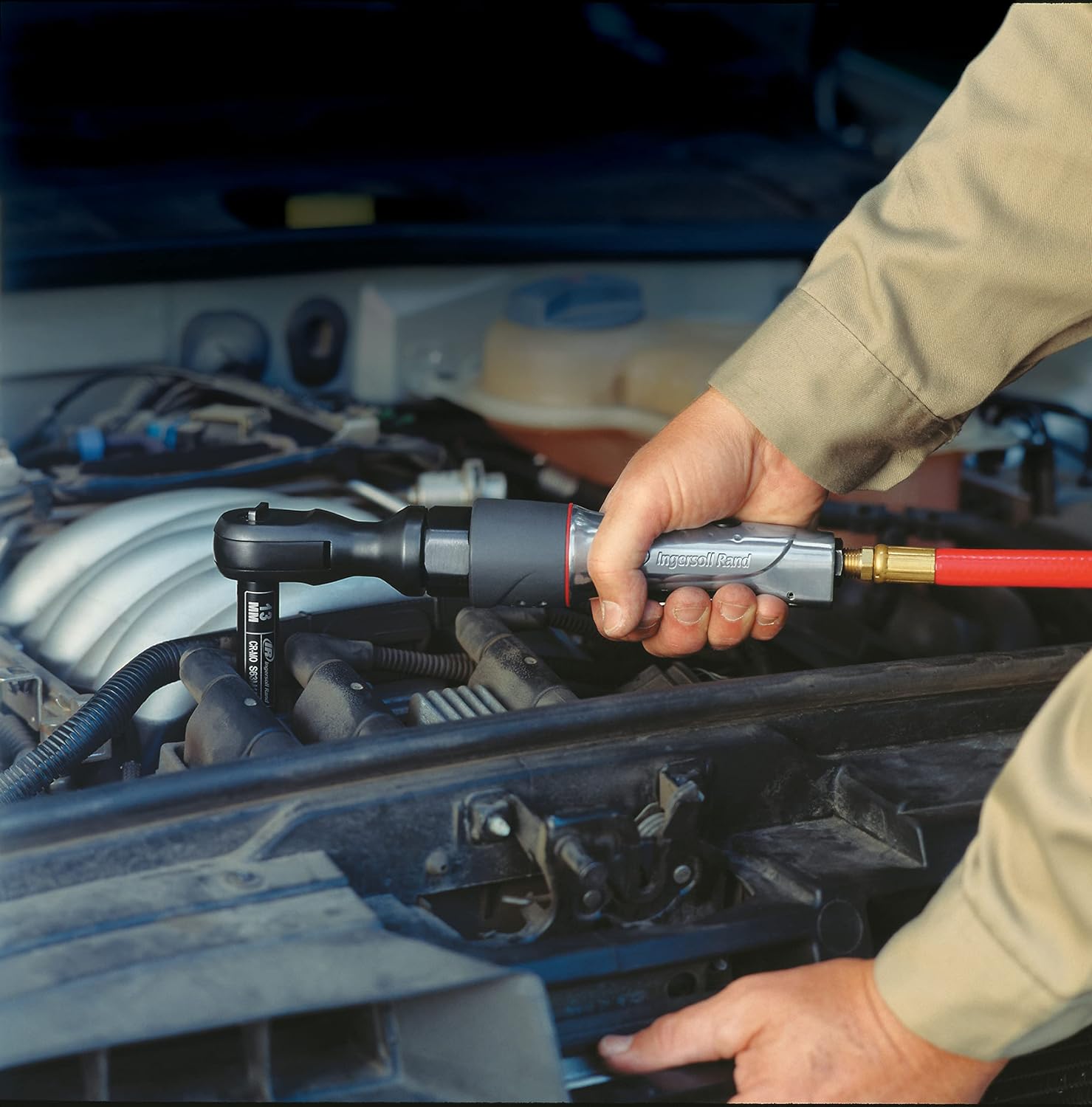 Ingersoll Rand 1077XPA 1/2" Drive Air Ratchet Wrench, 73 ft-lb Max. Torque, 160 RPM