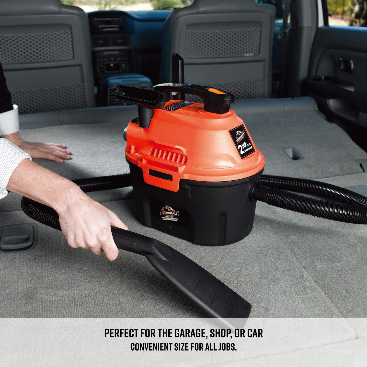 Armour All 2.5Gal 2peakHP Portable Wet & Dry Vac Lightweight & Portable -- AA255