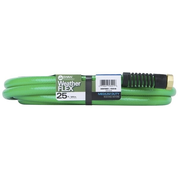 WEATHERFLEX Medium Duty All Temperature Use Garden Hose 25 ft x 5/8"