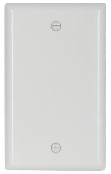 Cooper 2129W-BOX Wallplate 1-Gang Blank Thermoset Box Mount Standard White