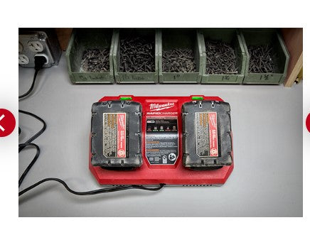 Milwaukee M18™ Dual Bay Simultaneous Rapid Charger 48-59-1802