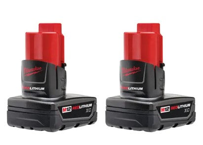 Milwaukee M12 REDLITHIUM™ XC Battery Two Pack 48-11-2412