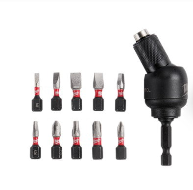 Milwaukee SHOCKWAVE™ 30° KNUCKLE™ Pivoting Bit Holder -11PC -- 48-32-2301