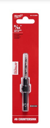 Milwaukee 9/64" #6 Countersink Drill Bit 48-13-5000