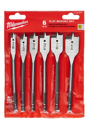 Milwaukee Flat Boring Bits