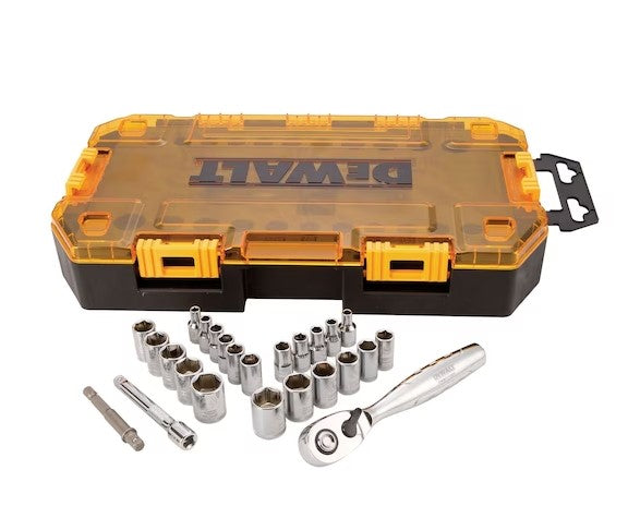 Dewalt 25 Piece 1/4 in Drive Socket Set -- DWMT73805