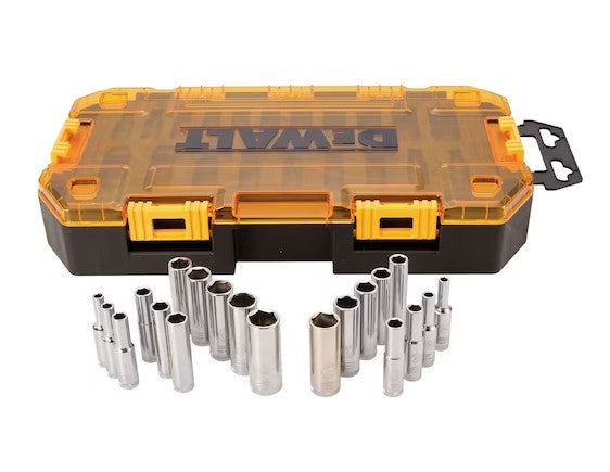 Dewalt 20 Piece 1/4 in Drive Deep Combination Socket Set -- DWMT73811