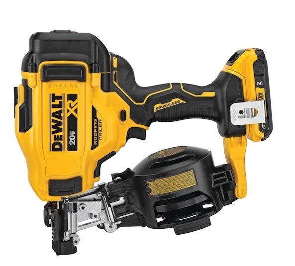 Dewalt 20V MAX* 15° Cordless Coil Roofing Nailer Kit -- DCN45RND1