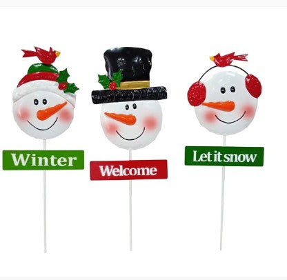 Sheerlund Products 15″ Metal Snowman Pick -- CM23115