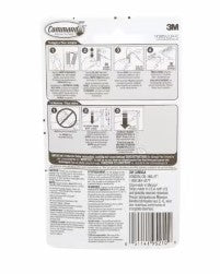 Command™ Cord Clips 17305CLR-C, Clear, Small, 4 Clips/5 Strips/Pack