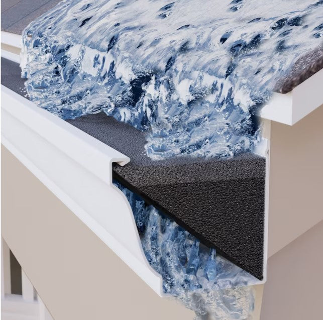 GutterStuff Original Foam K Style (5-in x 4-ft) Gutter Guard