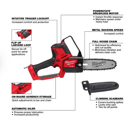 Milwaukee M18 FUEL™ HATCHET™ 8" Pruning Saw -- 3004-20
