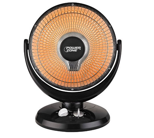 Power Zone Parabolic Infrared Halogen Heater, 800 W -- 99488605