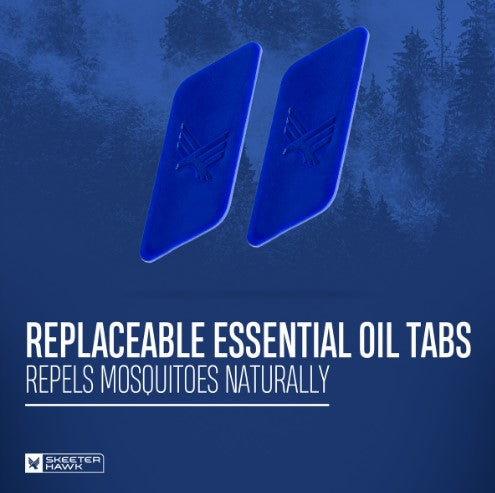 Skeeter Hawk REPELLENT MOSQUITO WRISTBAND AND CARABINER REPLACEMENT TABS - 2 PACK