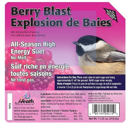 Heath Outdoor Products DD-15 Berry Blast Suet Cake