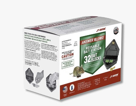 JT Eaton Answer Kills Mice w/ Reusable Bait Station