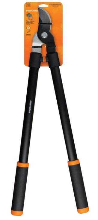 Fiskar 28" Steel Blade Garden Bypass Lopper and Tree Trimmer - Sharp Precision-Ground Steel Blade for Cutting up to 1.5" Diameter