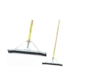 Simple Spaces 93450 Floor Squeegee, 24 in Blade, Curved Blade, Rubber Blade, Hardwood Handle, Black