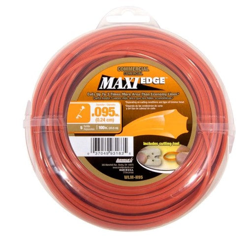 Arnold Maxi Edge .095-Inch x 100-Foot Commercial Trimmer Line