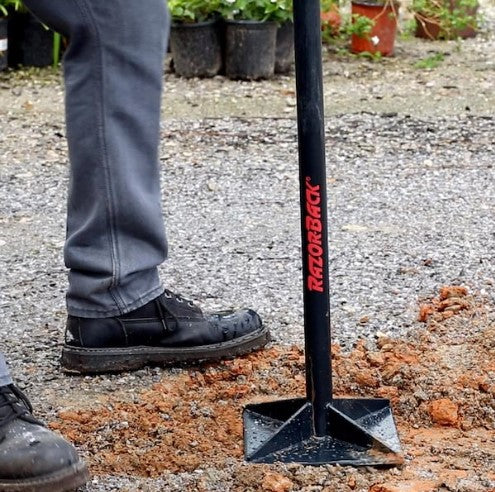 Razor Back Tamper with Steel Handle 8x8